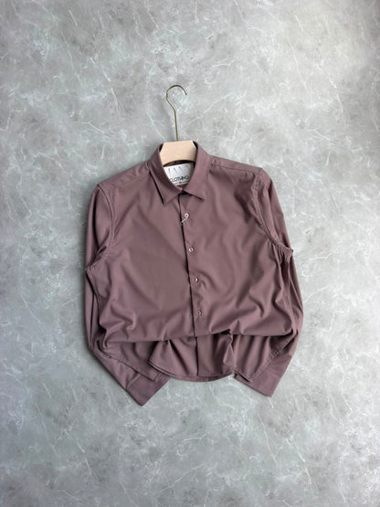 MAUVE PINK SATIN SHIRT