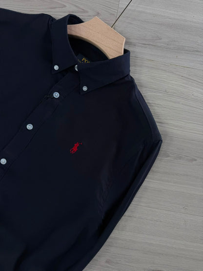 NAVY BLUE LINEN SHIRT