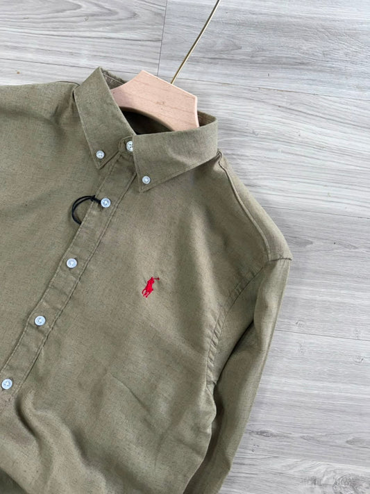 LIGHT GREEN LINEN SHIRT