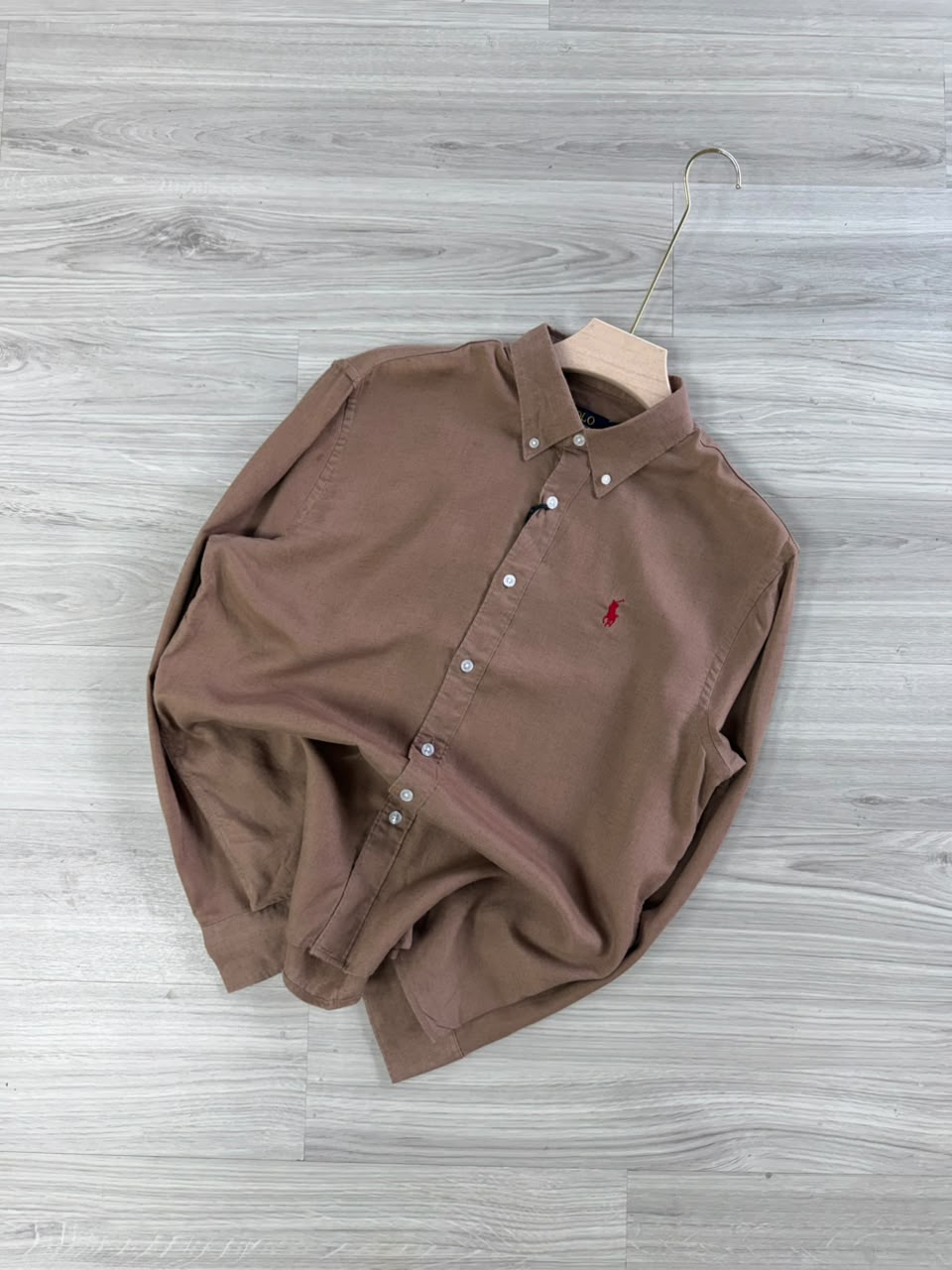 BROWN LINEN SHIRT