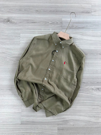 LIGHT GREEN LINEN SHIRT