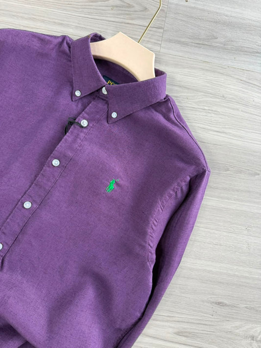 PURPLE LINEN SHIRT