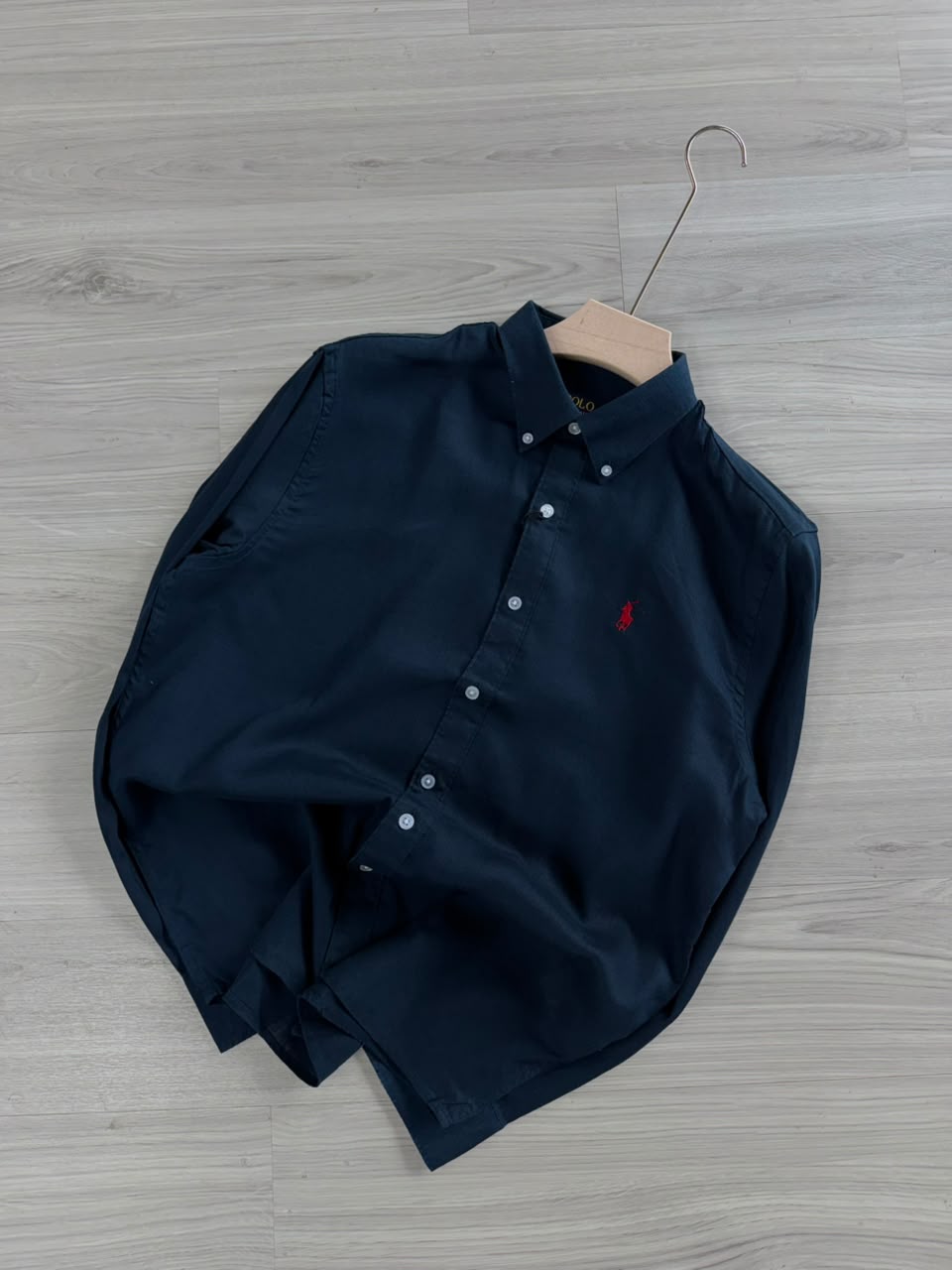 DARK BLUE LINEN SHIRT
