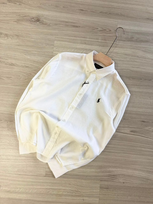 WHITE LINEN SHIRT