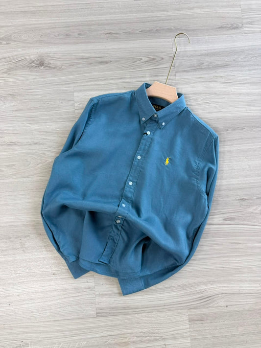 PASTEL BLUE LINEN SHIRT