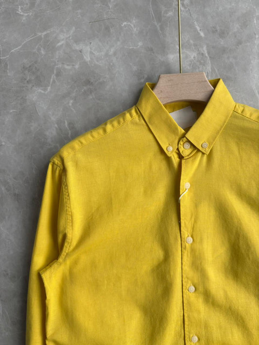 YELLOW LINEN SHIRT