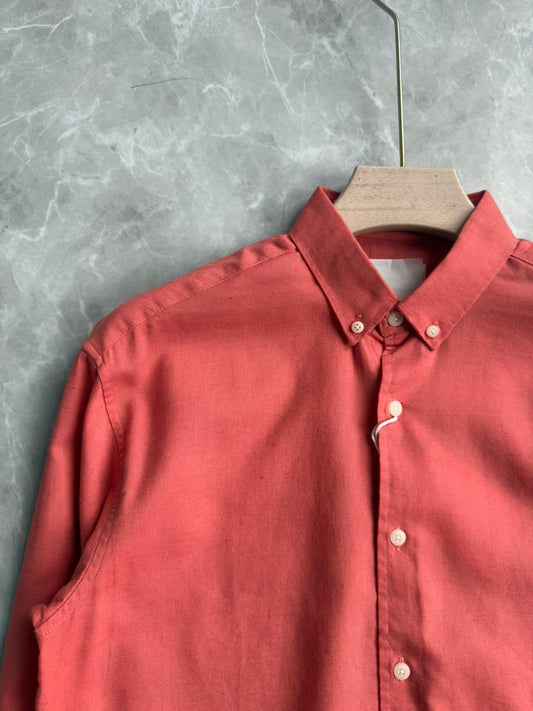 ORANGE LINEN SHIRT