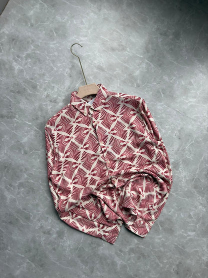 PINK IMPORTED PRINTED SHIRT