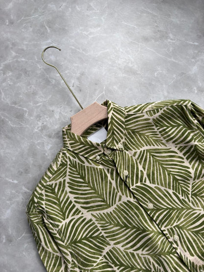 GREEN IMPORTED PRINTED SHIRT