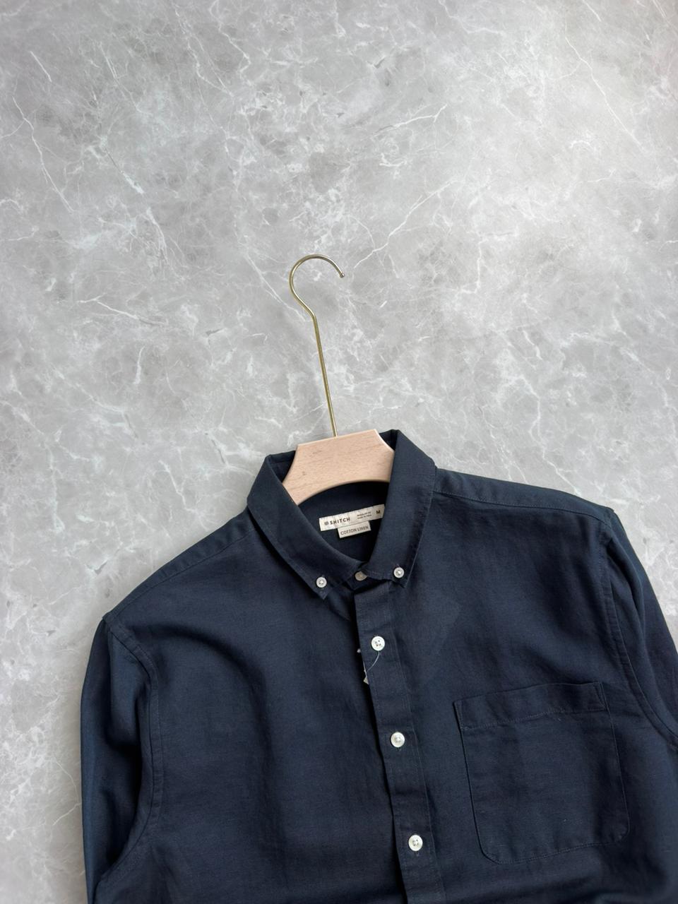 BLUE LINEN SHIRT