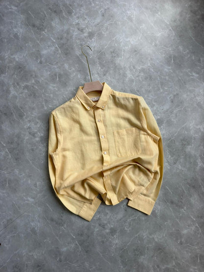YELLOW LINEN SHIRT