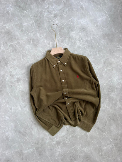 GREEN CORDUROY SHIRT