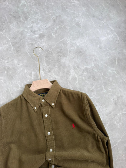GREEN CORDUROY SHIRT