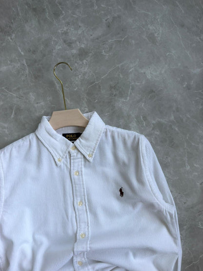 WHITE CORDUROY SHIRT