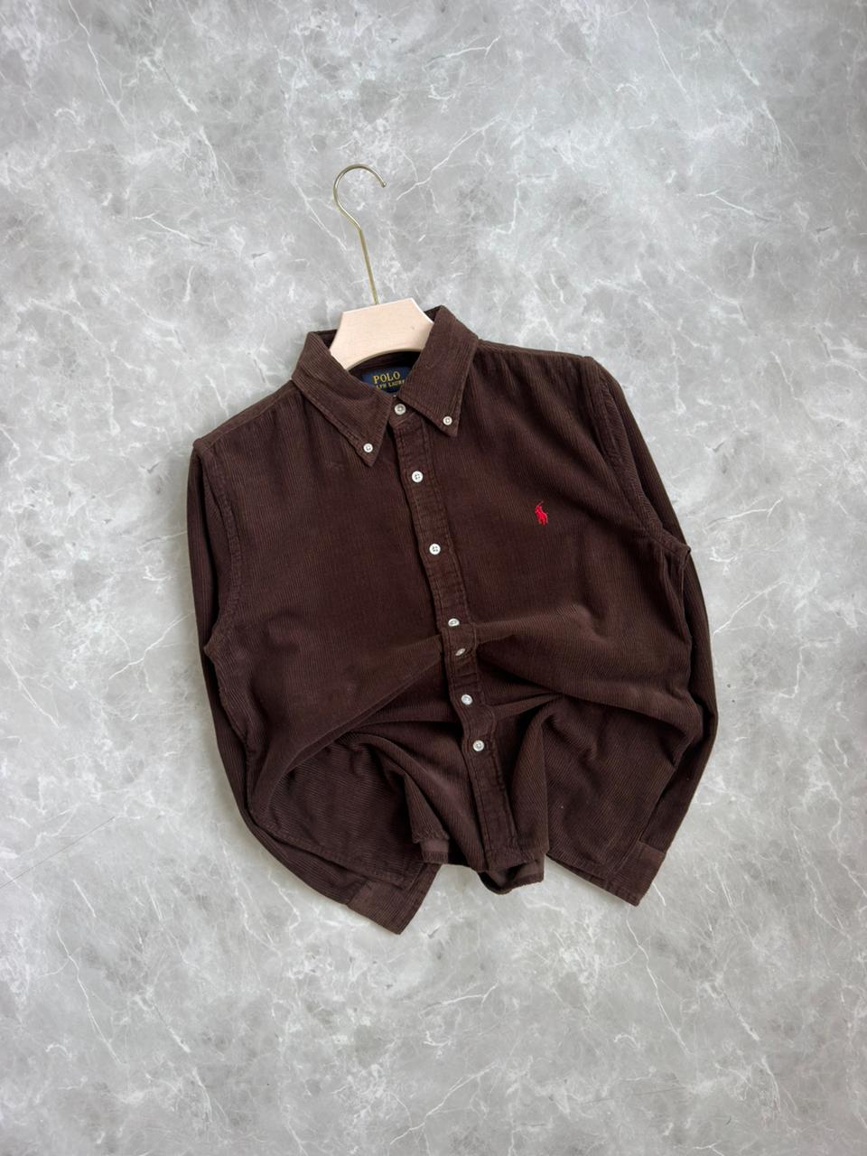 COFFEBROWN CORDUROY SHIRT