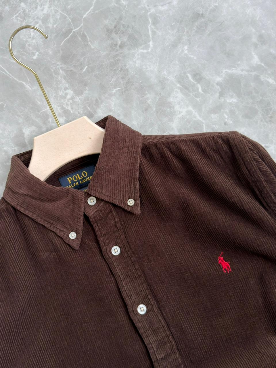 COFFEBROWN CORDUROY SHIRT