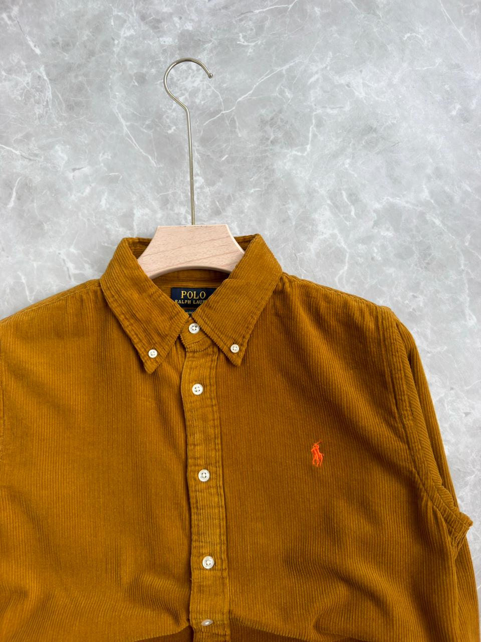 GOLD CORDUROY SHIRT