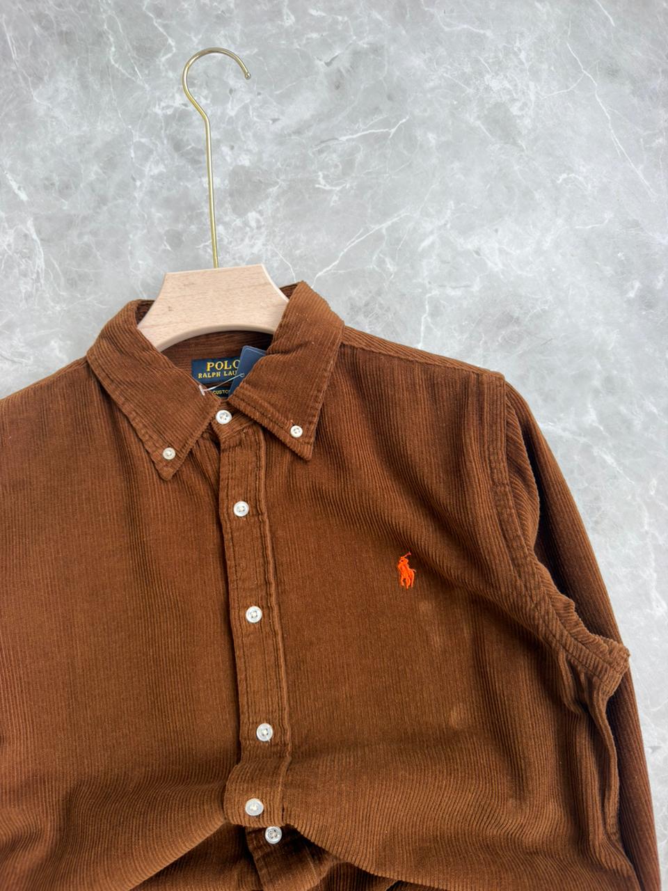 BROWN CORDUROY SHIRT