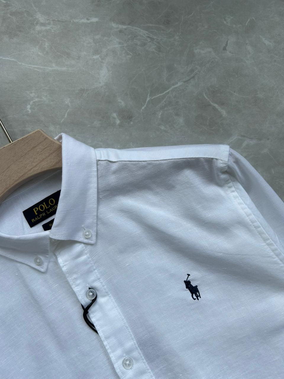 WHITE LINEN SHIRT