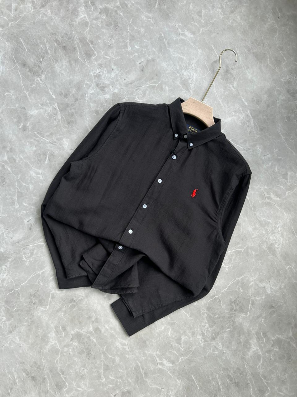 ELEPANTGRAY LINEN SHIRT