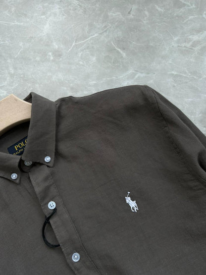 GRAY LINEN SHIRT