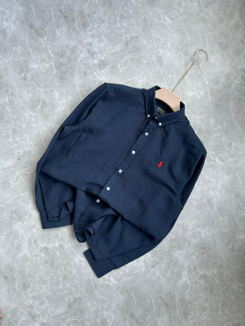 NAVYBLUE LINEN SHIRT