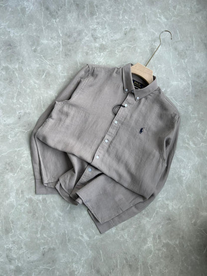 LIGHTGRAY LINEN SHIRT