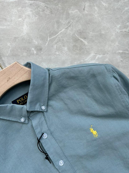 BLUE LINEN SHIRT