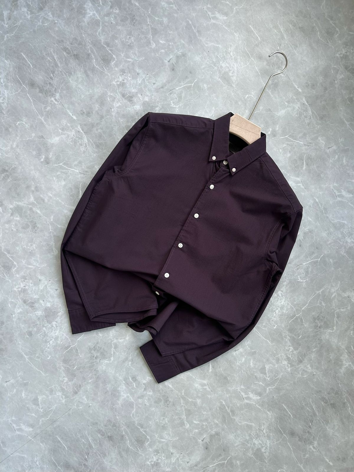 WINE COTTON SHIRT
