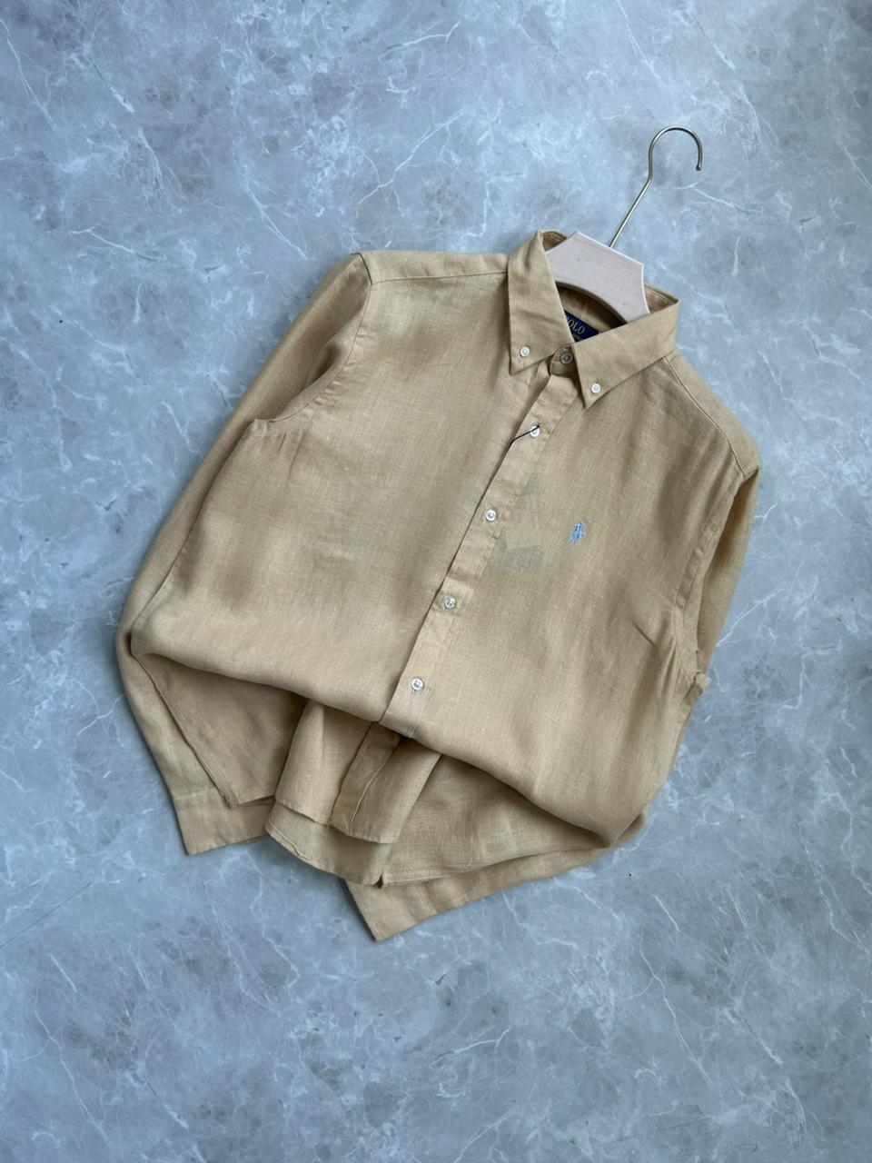 SANDAL PURE LINEN SHIRT