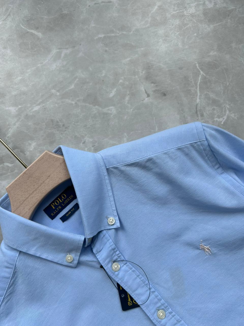 BLUE LINEN SHIRT