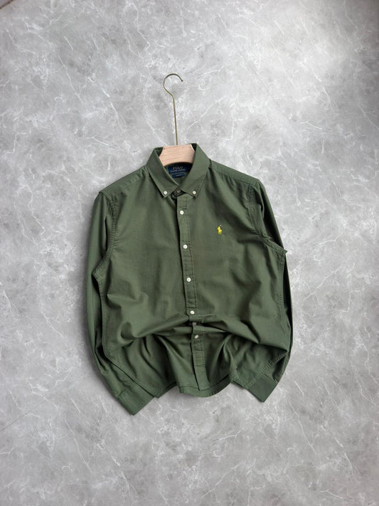 GREEN COTTON SHIRT