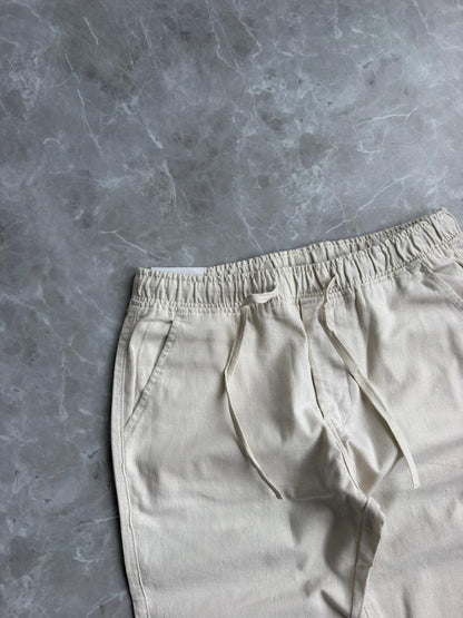 OFF WHITE LINEN TROUSERS