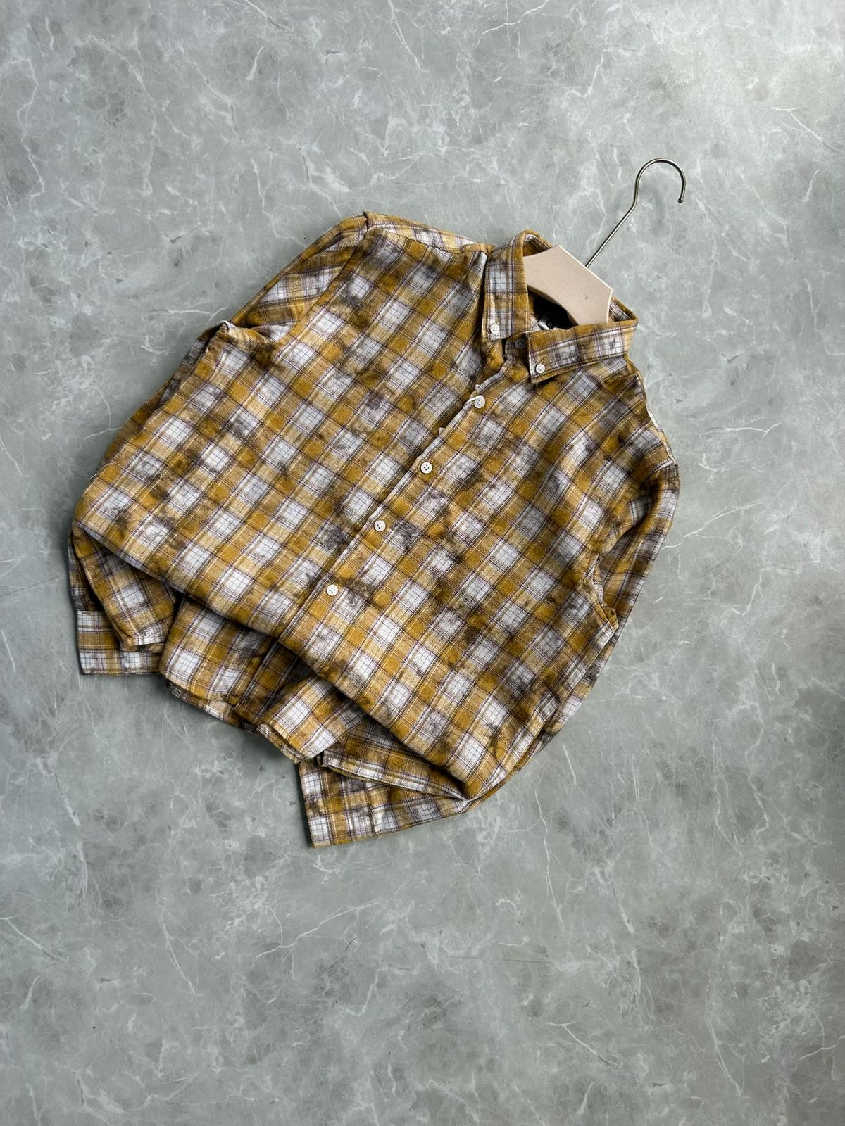 BRUSH COTTON CHECKED SHIRT