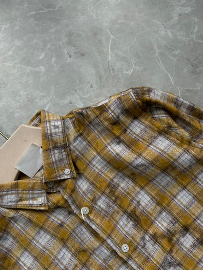 BRUSH COTTON CHECKED SHIRT