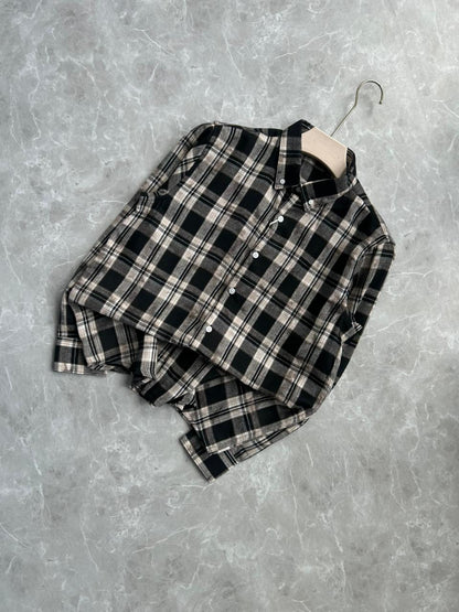 BRUSH COTTON CHECKED SHIRT