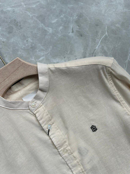 MANDARIN COLLAR SHIRT