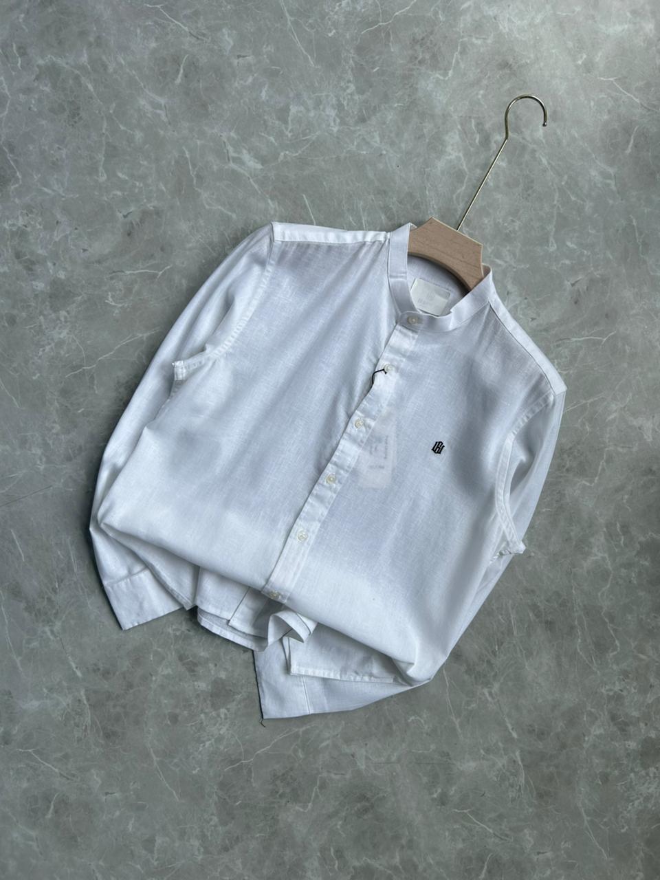 MANDARIN COLLAR SHIRT