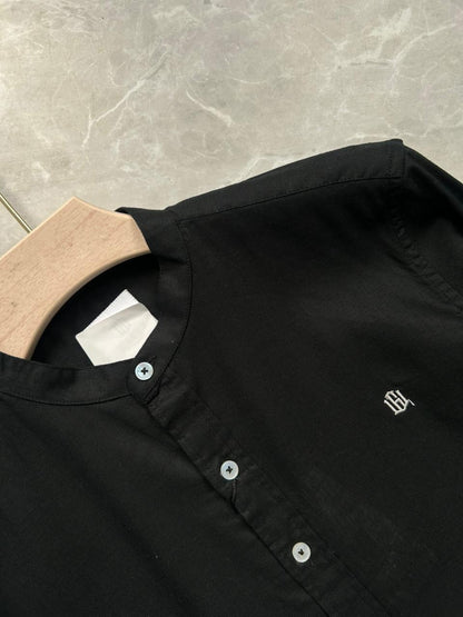 MANDARIN COLLAR SHIRT