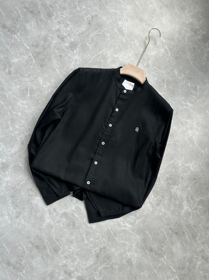 MANDARIN COLLAR SHIRT