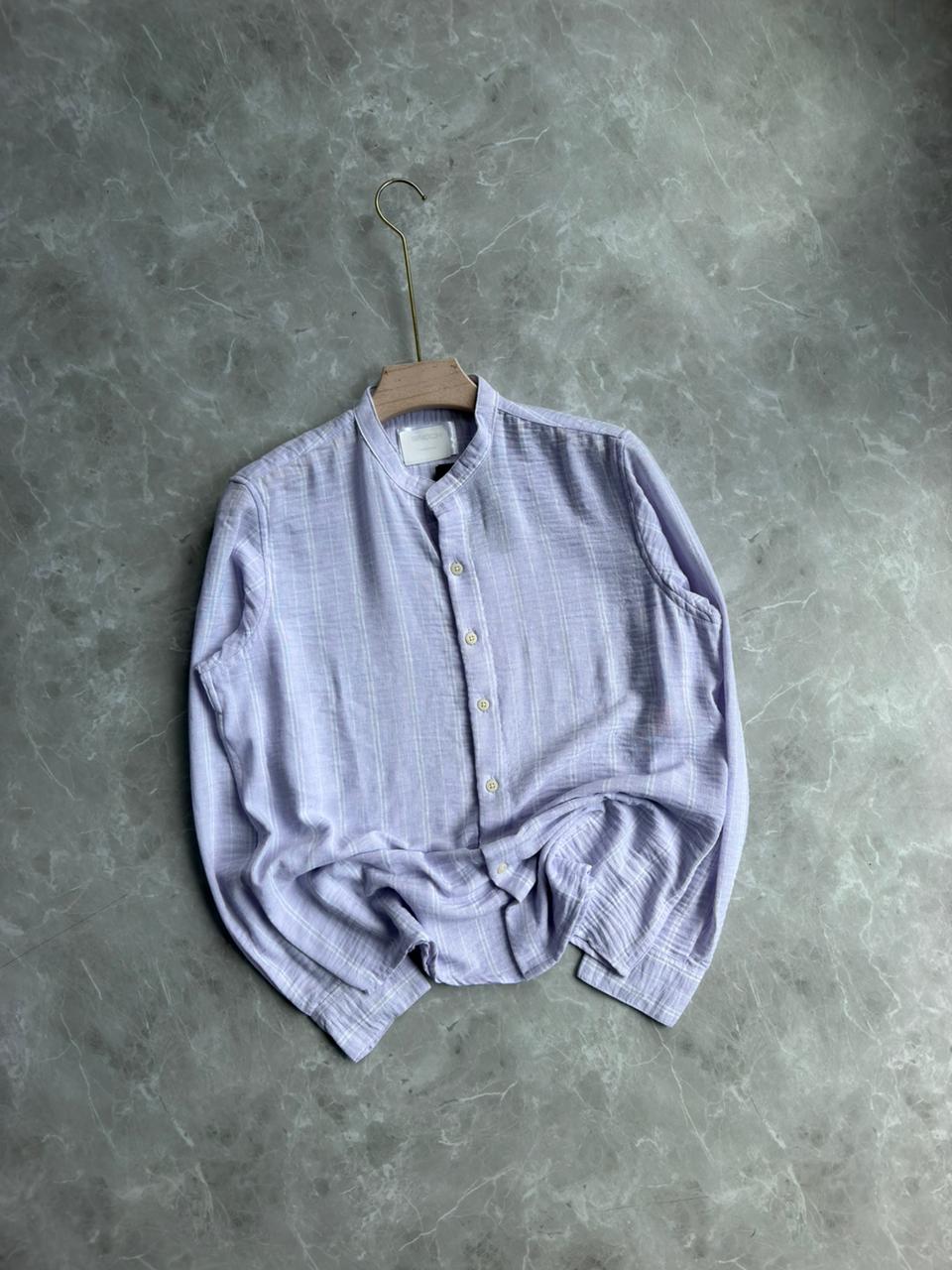 LAVENDER STRIPES SHIRT